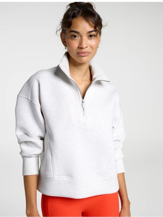 CALIA by Carrie Underwood Sweaters - CALIA by Carrie Underwood Cream Half-Zip Sweater